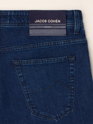5-Pocket-Jeans Scott Carrot Slim Fit aus dunkelblauem Comfort Denim, Rinse Wash 2