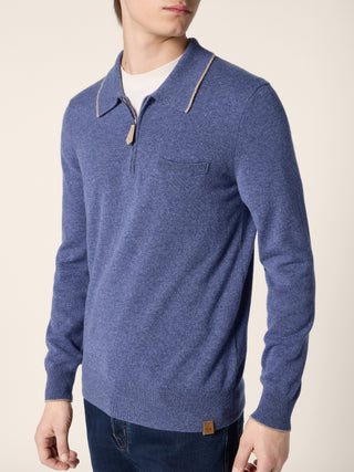 ZIP CASHMERE TINTO FILO RASATO
