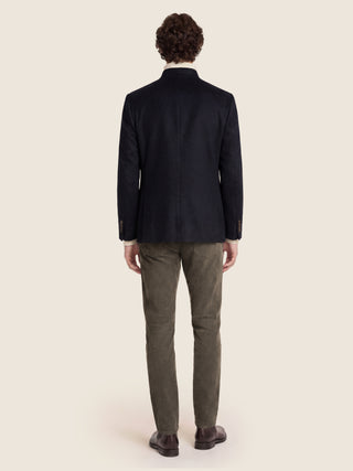 Bard Regular-Slim 5 Pocket Pants in Taupe Stretch Cotton Corduroy 5
