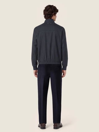 Daniel Carrot Chino Pants in Navy Blue Technical Stretch Cady 4