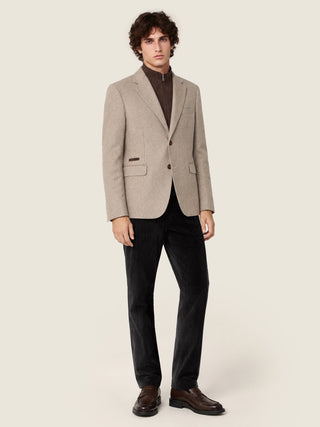 Bobby Slim Chino Pants in Dark Grey Cotton Stretch Corduroy 2