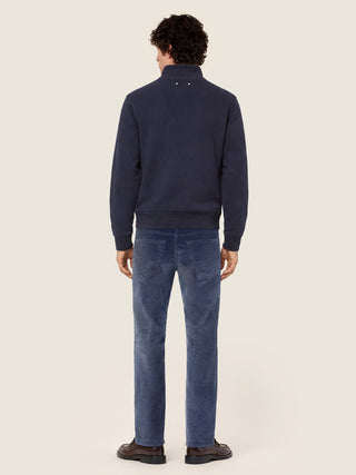 Bard Regular-Slim 5 Pocket Pants in Powder Blue Stretch Cotton Corduroy 7