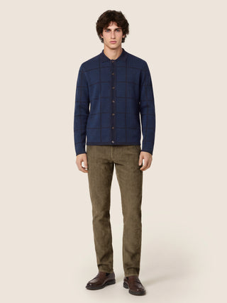 Nick Slim 5 Pocket Pants in Beige Khaki Fine-Ribbed Corduroy 3