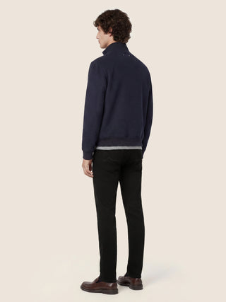 Bard Fast Regular-Slim 5 Pocket Jeans in Super Stretch Stay Black Denim with Rinse Wash 7