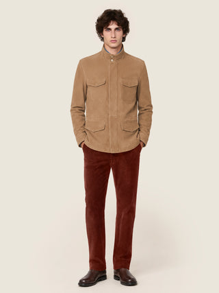 Nick Slim 5 Pocket Pants in Red Fine-Ribbed Corduroy 3