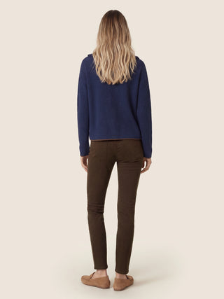 Kimberly Skinny 5 Pocket Pants in Brown Power Stretch Bull 5