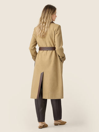 Reversible Trench in Houndstooth Cotton and Cashmere Gabardine 4