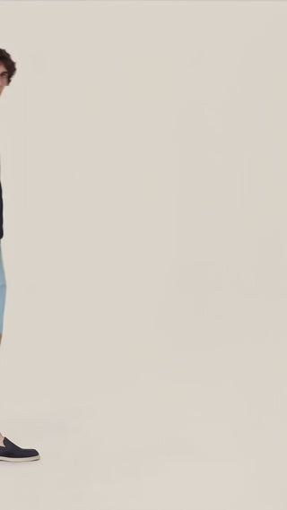 George – Bermudas in Cotton and Linen Stretch Gabardine