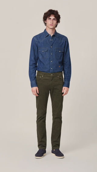 Nick – Pantalon en gabardine extensible