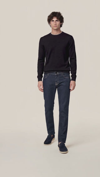 Nick – Jeans in denim stretch cotone-seta