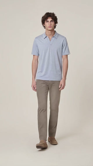 Bobby - Pants in Honeycomb Stretch Cotton